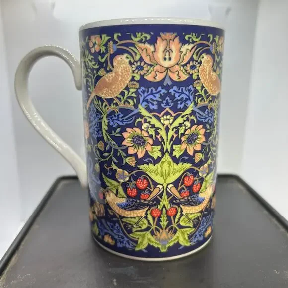 Dunoon Scotland Stoneware Mug William Morris "Strawberry Thief" Arts & Crafts - Picture 1 of 9